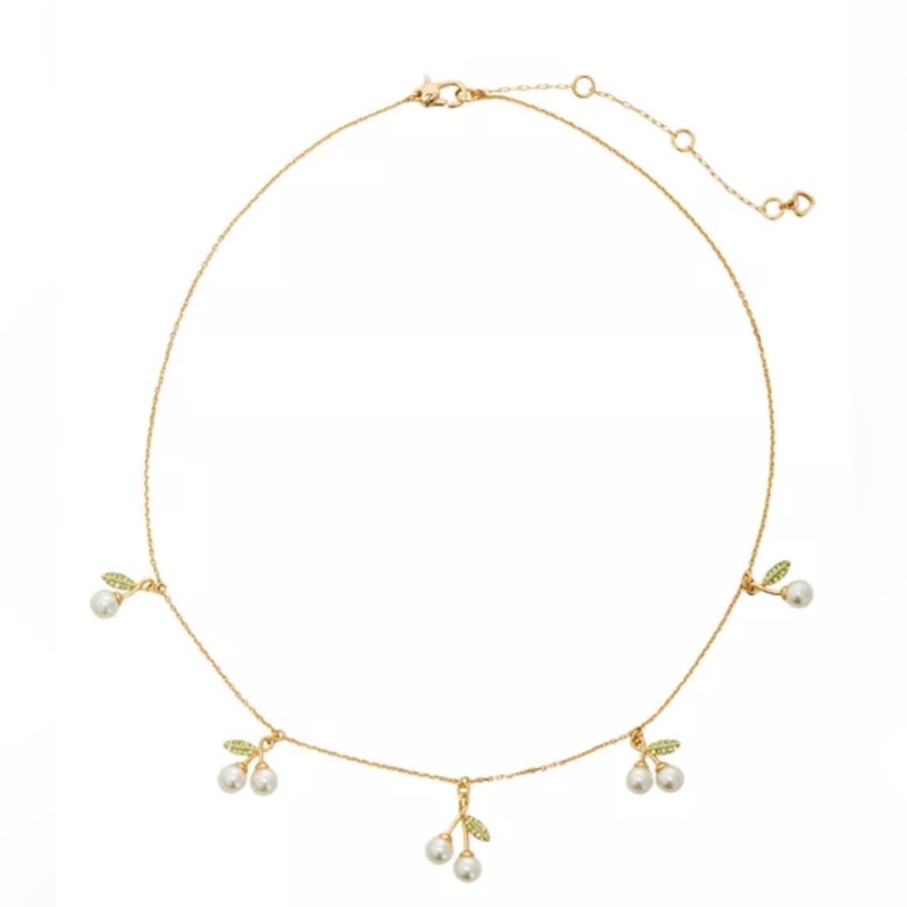 kate spade new york Cherie Gold-Tone Pavé Necklace, 17"-20 - Picture 6 of 6